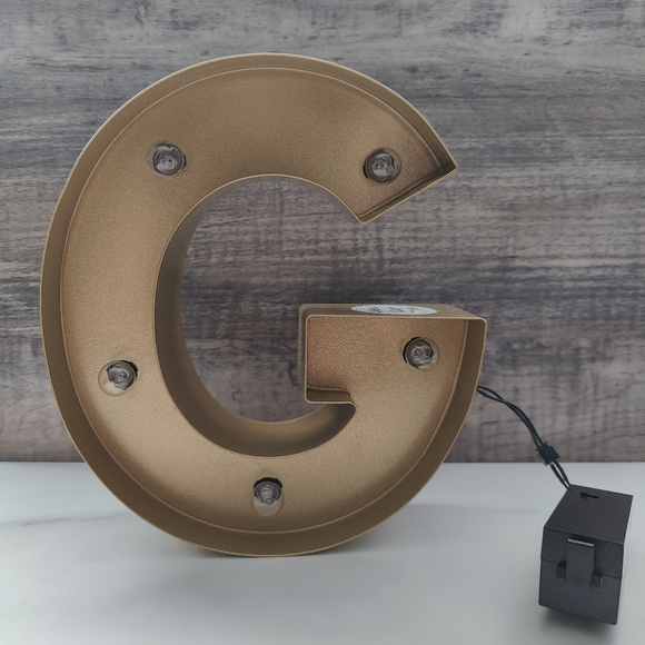 no brand Other Decorative Gold Metal Light Up Letter G Poshmark